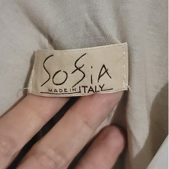 Sofia Italy Silk Blend Python Print Oversized Flowy Blouse Top OSFM - Picture 4 of 8